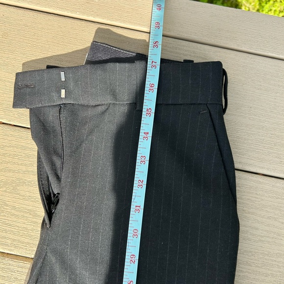 H&M women’s black striped straight leg dress pants size 4 - Picture 5 of 8